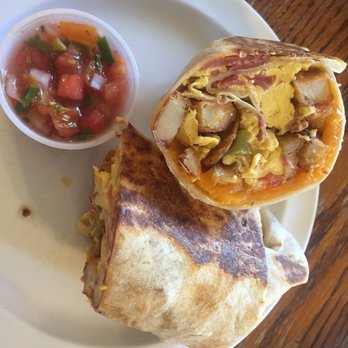 Monkey Business Cafe - Ortega Scramble made into a burrito since it's not an option on the menu....delicious! - Sandwiches Near Me - Fullerton, California Monkey Business Cafe - Ortega Scramble made into a burrito since it's not an option on the menu....delicious! - Sandwiches Near Me - Fullerton, California