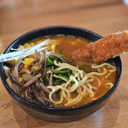 Miso Ramen Bar - Spicy tomato miso w/ shrimp