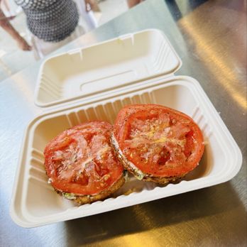 Apollo Bagels - Tomato and scallion cream cheese on an Everything bagel - Bagels Near Me - New York, New York