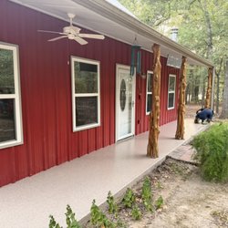 Cooks Custom Coatings Epoxy flooring - Farmhouse Patio transformation Greenville TX