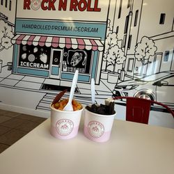 Rock N Roll Handrolled Premium Ice Cream - 9. The Mangonada Ice Cream Roll 3. Yo Oreo Ice Cream Roll