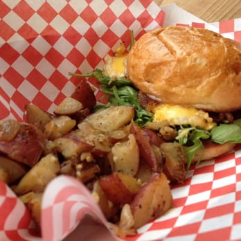 Stone Way Cafe - Breakfast sandwich. Comes with home fries. - Coffee & Tea Near Me - Seattle, Washington