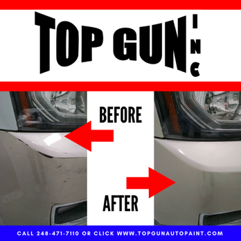 Top Gun - Minor automotive paint repairs make your car or truck look new again| Call us at 248-471-7110 for a free estimate| Chips| S... - Body Shops Near Me - Novi, Michigan Top Gun - Minor automotive paint repairs make your car or truck look new again| Call us at 248-471-7110 for a free estimate| Chips| S... - Body Shops Near Me - Novi, Michigan
