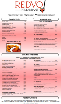 Menu photo 2 Redvo Restaurant Oley, PA