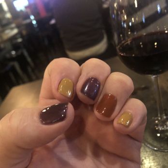 Gold Rush Nails - Fall colors gel manicure - Nail Salons Near Me - Roseville, California