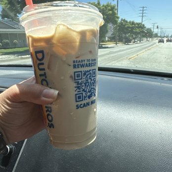 Dutch Bros Coffee - Someone forgot to add the coffee to my drink. This is just sweetened milk. Disappointing for $7 drink. - Juice Bars & Smoothies Near Me - Upland, California