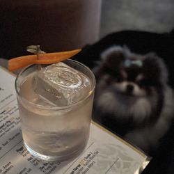 Blind Pig Speakeasy Lounge - Hot & Sour: Tanqueray Gin w/ lichiko shochu, aloe, rose, hot pot paste, basil, citrus, peychaud's ($18)