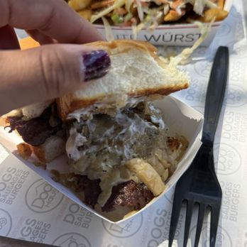 Dog Haus Biergarten - Cheeseburger Slider - Burgers Near Me - Belmont, California