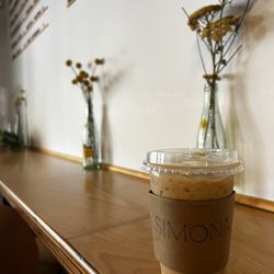 Simona Cafe - Iced orange blossom latte (seasonal)