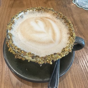 Café Bastille Downtown Miami - PISTACHIO LATTE. - French Near Me - Miami, Florida