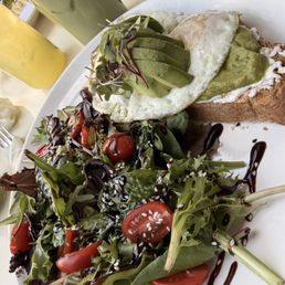 Avocado Toast and salad