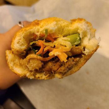 Viet Noms - Inside grilled pork banh mi - Vietnamese Near Me - Livermore, California Viet Noms - Inside grilled pork banh mi - Vietnamese Near Me - Livermore, California