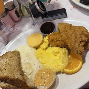 High Noon Brunchery - Catfish Eggs & Grits - Breakfast & Brunch Near Me - Atlanta, Georgia