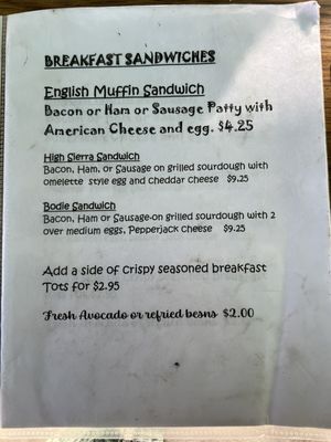 Menu photo 7 Burger Barn Bridgeport, CA