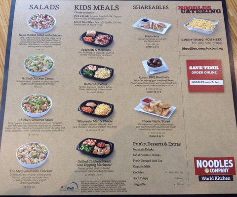 Menu photo 1 Noodles and Company Clackamas, OR