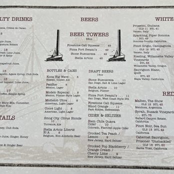 Pier 24 - Current menu and pricing during our visit - New American Near Me - Avalon, California