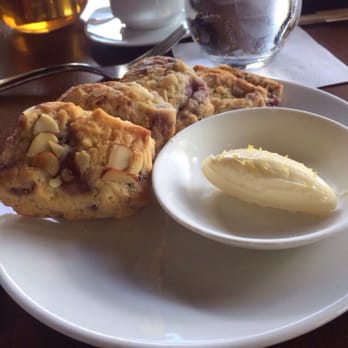 MW Restaurant - Raspberry almond scone with butter - New American Near Me - Honolulu, Hawaii MW Restaurant - Raspberry almond scone with butter - New American Near Me - Honolulu, Hawaii