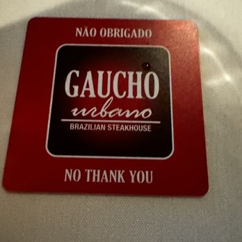 Gaucho Urbano - Red = I'm full - Steakhouses Near Me - Pigeon Forge, Tennessee
