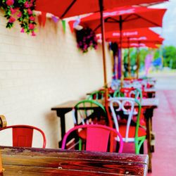 Alejandro's Mexican Restaurant - Lovely outdoor dining area "La vie en rose" OuiOui.