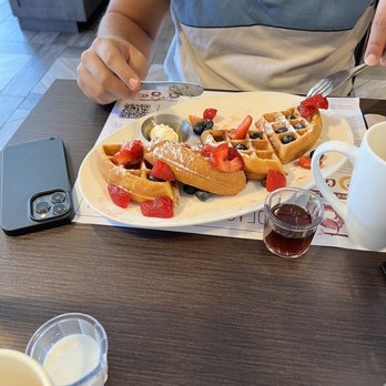 Beach Plum Kitchen - The "perfectly adequate" waffle - New American Near Me - Carlsbad, California Beach Plum Kitchen - The "perfectly adequate" waffle - New American Near Me - Carlsbad, California