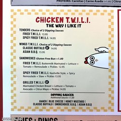 Chicken T.W.I.L.I. - Menu