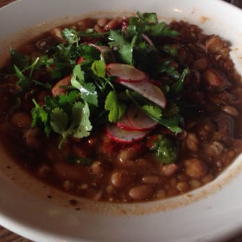 Gjelina - Bean & barley stew. All vegetarian - New American Near Me - Venice, California
