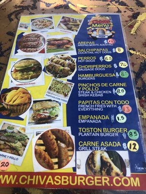 Menu photo 2 Chivas Burguer Goulds, FL