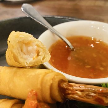 AmThai By Kanjana - View of filling from firecracker shrimp - Thai Near Me - Burke, Virginia AmThai By Kanjana - View of filling from firecracker shrimp - Thai Near Me - Burke, Virginia