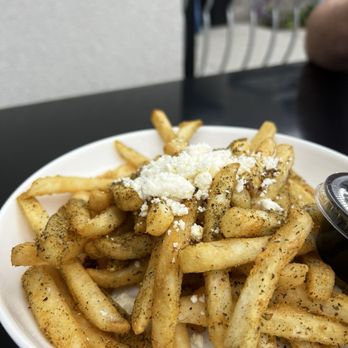 Angry AL's - Za'atar Fries + Garlic sauce - Mediterranean Near Me - Huntington Beach, California