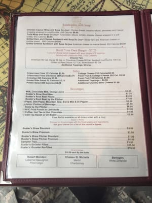 Menu photo 2 Buster's Brew Pub Fort Drum, NY Menu photo 2 Buster's Brew Pub Fort Drum, NY