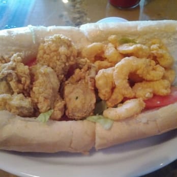 Trapani's Eatery - Half oyster and half shrimp poboy! - Cafes Near Me - Bay St Louis, Mississippi Trapani's Eatery - Half oyster and half shrimp poboy! - Cafes Near Me - Bay St Louis, Mississippi