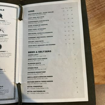 The Warehouse Food Hall - Camp cocktail menu - Food Court Near Me - Boise, Idaho