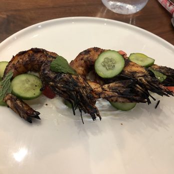 Vernick Fish - Grilled shrimp with yogurt, melon, and cucumber - Seafood Near Me - Philadelphia, Pennsylvania Vernick Fish - Grilled shrimp with yogurt, melon, and cucumber - Seafood Near Me - Philadelphia, Pennsylvania