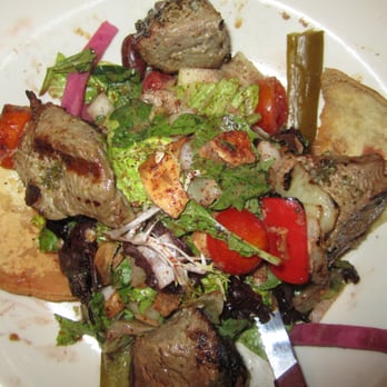 DishDash - Fattoush salad w/beef - Middle Eastern Near Me - Sunnyvale, California DishDash - Fattoush salad w/beef - Middle Eastern Near Me - Sunnyvale, California