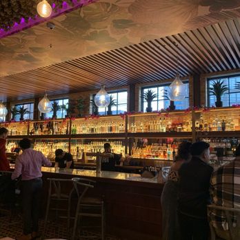 Bar Tabu - Great ambiance and cozy colors in the dining area - Salad Near Me - Chicago, Illinois