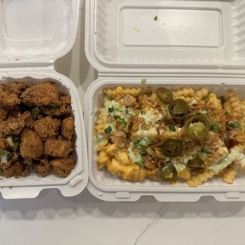 375 Chicken 'n Fries - Chick'n Pop (sauce is on the side) and Ludlow Fries - Waffles Near Me - Queens, New York 375 Chicken 'n Fries - Chick'n Pop (sauce is on the side) and Ludlow Fries - Waffles Near Me - Queens, New York