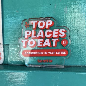 Un Bien - Yelp signage - Cuban Near Me - Seattle, Washington Un Bien - Yelp signage - Cuban Near Me - Seattle, Washington