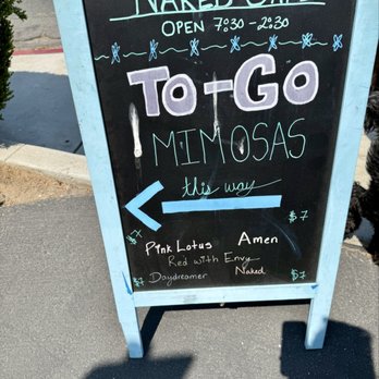 Naked Cafe - Street sign - Breakfast & Brunch Near Me - Solana Beach, California