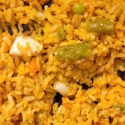 Camino Real Mexican Restaurant - Rice with green peas and green beans