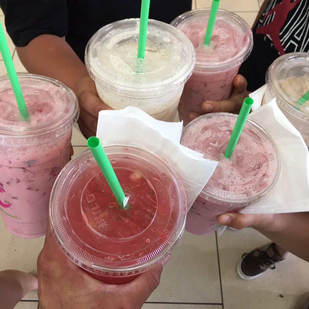 Green Crush - 3 strawberry milk 1 horchata, 1 banana and uno sandia! - Juice Bars & Smoothies Near Me - Fresno, California Green Crush - 3 strawberry milk 1 horchata, 1 banana and uno sandia! - Juice Bars & Smoothies Near Me - Fresno, California