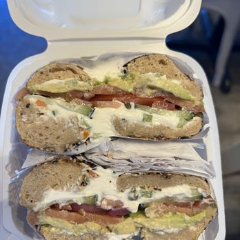 Brooklyn Bagel - Williamsburg sandwich on an everything bagel. - Bagels Near Me - The Colony, Texas