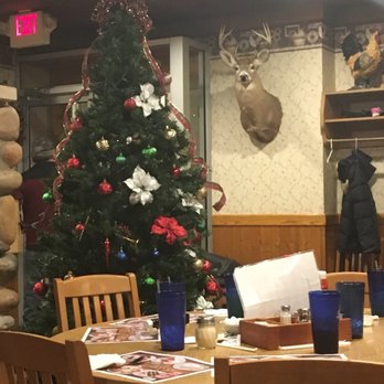 The Country Inn - a christmas tree in the dining room - Burgers Near Me - New Baltimore, Michigan