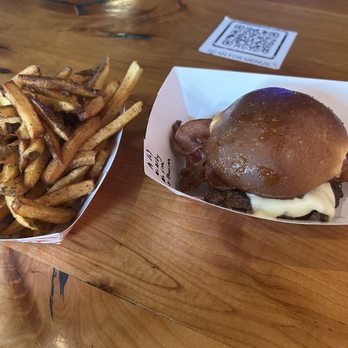 Arty Express - Bacon cheese urger and fries - Burgers Near Me - Arvada, Colorado