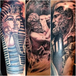 Liquid Fetish Tattoo - Black and Grey by Greg Sumii