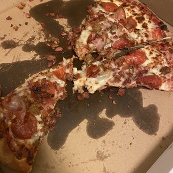 Martin's Pizza - a half eaten pizza - Pizza Near Me - Mount Horeb, Wisconsin