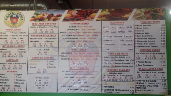 Menu photo 3 Raspalandia Imperial, CA Menu photo 3 Raspalandia Imperial, CA