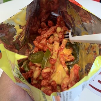 Nevería El Oasis - Hot Cheetos with cheese and jalapeño - Desserts Near Me - Los Angeles, California Nevería El Oasis - Hot Cheetos with cheese and jalapeño - Desserts Near Me - Los Angeles, California
