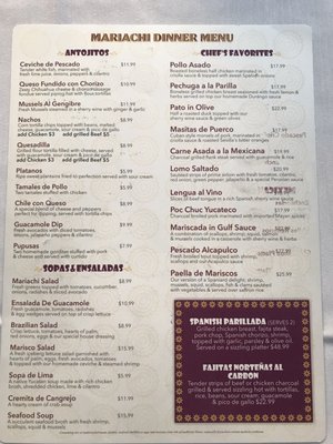 Menu photo 7 Mariachi Restaurant Rehoboth Beach, DE