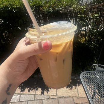 Rose Park Coffee Roasters - Iced Lavender Maple Latte - Coffee & Tea Near Me - Long Beach, California Rose Park Coffee Roasters - Iced Lavender Maple Latte - Coffee & Tea Near Me - Long Beach, California