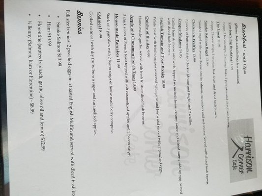 Menu photo 6 Harrison Corner Cafe Harrison Hot Springs, BC